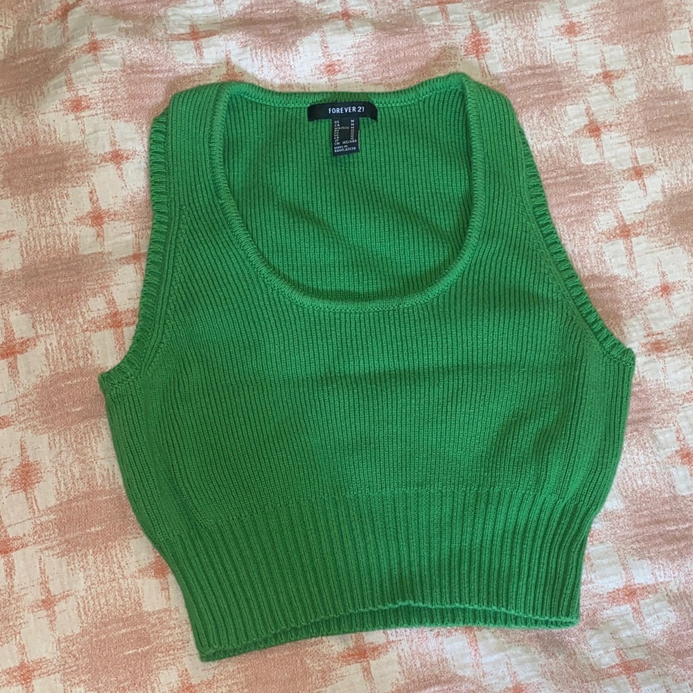 Forever 21 Vibrant Green Tank Top